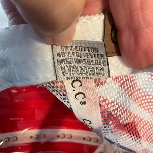 Cotton Brushed USA Flag Embroidered Baseball Cap - Picture 6 of 6